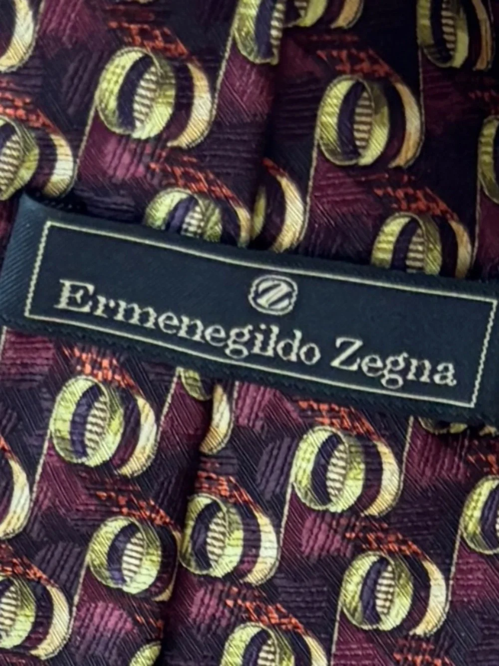 Ermenegildo Zegna maroon gold